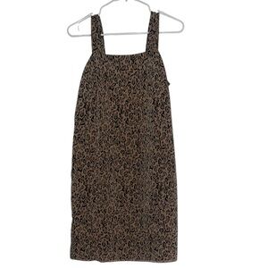 Leopard Print Sleeveless Dress with a matching button up cover